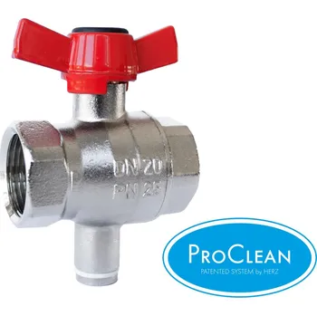 Vodovodní kohout Kulový kohout DN20 3/4" motýl pro teplotní čidlo, PN 25