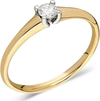 Prsten Lillian Vassago Zlatý prsten s brilianty 0,16 ct - 0,20 ct LLV81-DR025YW Velikost diamantu: 0,16 ct