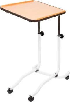 Servírovací stolek Mobilex Přilůžkový stolek 41 x 55 x 87 cm dub/bílý + chrom