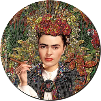 Exkluzivní stříbrná mince Frida Kahlo - La Maravilla (Great Micromosaic Passion II) 3 Oz 2023 PROOF - (1.)
