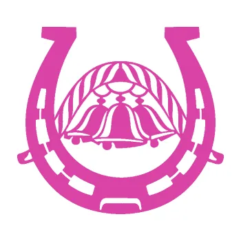 Samolepící dekorace SAMOLEPKA Koňská podkova 005 se zvonečky (16 - růžová) NA AUTO, NÁLEPKA, FÓLIE, POLEP, TUNING, VLASTNÍ TEXT, TISK, AUTOSAMOLEPKY.cz, POLEPY, OBRÁZEK, LOGO, SAMOLEPKY