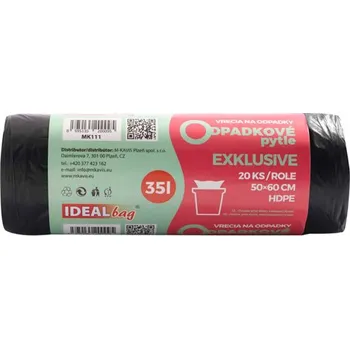 Pytle na odpadky Pytle na odpad 35l 20ks 50x60cm