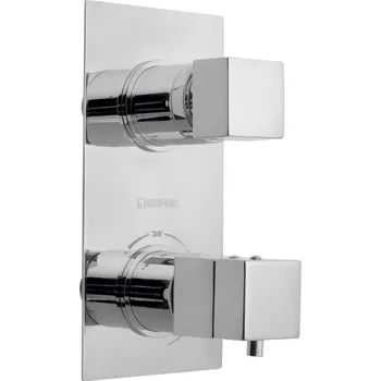 Vodovodní baterie SAPHO LATUS podomítková sprchová termostatická baterie, 2 výstupy, chrom
