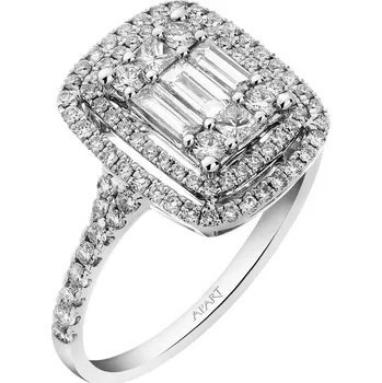 Prsten Prsten z bílého zlata s diamanty - 0,81 ct - ryzost 585 - 223.100