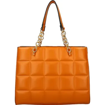 Kabelka Stylová elegantní kabelka do ruky s oušky na řetízku hnědá