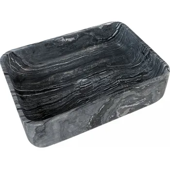 Umyvadlo Umyvadlo na desku Lunar Basin, mramorové, zaoblené, CP950/DOR/LU