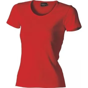 Pánské tričko tričko 031 dámské kr.rukáv U 210g - red - S