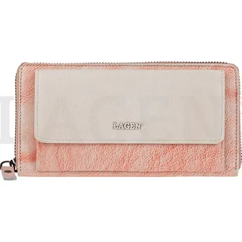 Peněženka Lagen dámská peněženka kožená - 786-017 - oranžová/béžová - ORANGE/BEIGE