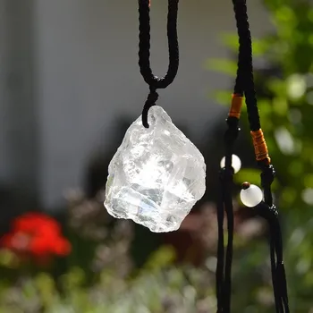 Drahý kámen Náhrdelník Křišťál surový krystal