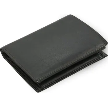 Černá pánská kožená peněženka se zajištěním dokladů 514-4358-60