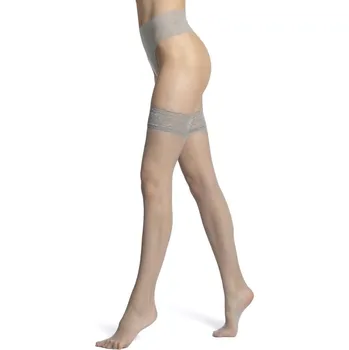 Dámské punčochy Veneziana Ar Silvi 15 • 2-S • stříbrná • punčochy samodržící 15 DEN