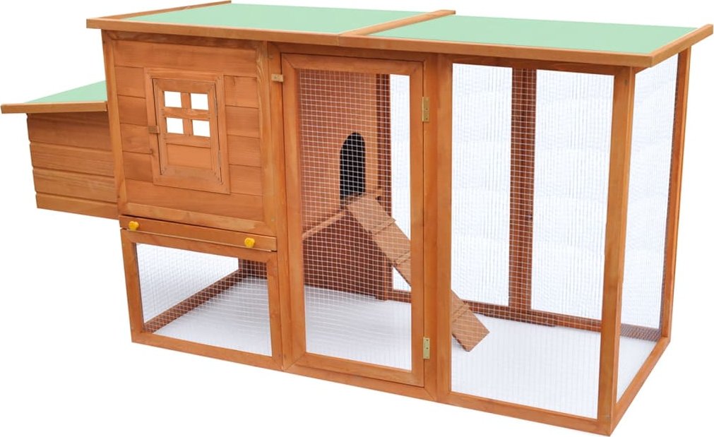 Zahradní kurník pro slepice s 1 kukaní dřevěný