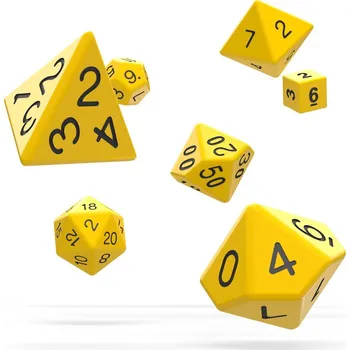 Příslušenství k deskovým hrám Sada 7 RPG kostek - Solid Yellow