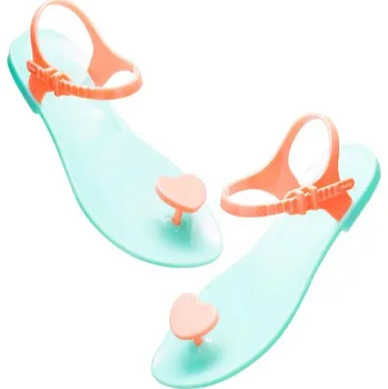 Raketový sport ZHOELALA , mátovo - oranžové sandály se srdíčkem, ZL-VT01 Velikost: 39 Nové zboží