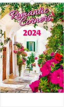 Kalendář Helma365 Nástěnný kalendář Romantic Corners 2024