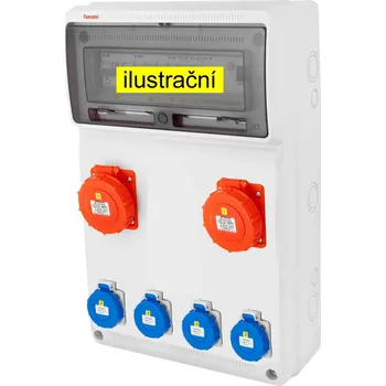 modulární přístroj a rozvaděč v6406-6kA - ZSF40200000.1 /3952 Zásuvková skříň IP65 jištěná s chráničem 40/4/003