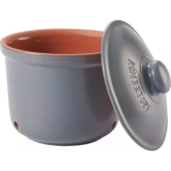 Dóza na potraviny Nádoba na uchovávání brambor modrošedá - RÖMERTOPF (Nádoba na uchovávání brambor kulatá s víkem modrošedá - RÖMERTOPF)