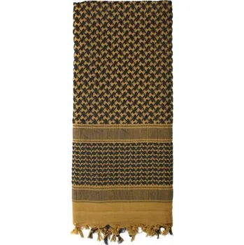 Šátek Šátek SHEMAG 105 x 105 cm HNĚDO-ČERNÝ