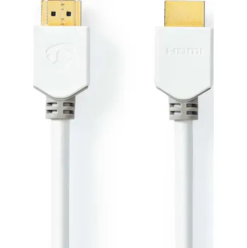 Video kabel NEDIS High Speed HDMI™ kabel s Ethernetem | Konektor HDMI ™ | Konektor HDMI ™ | 4K@60Hz | 18 Gbps | 1.5 m | Kulatý | PVC | Bílá | Box