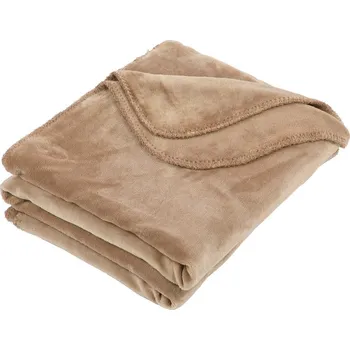 deka Pískově hnědý přehoz Tiseco Home Studio Horsestitch, 130 x 170 cm ID_1282884