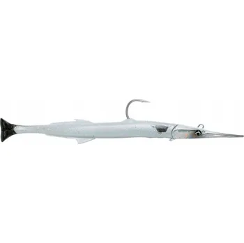Umělá nástraha Gumová Nástraha Savage Gear 3D Needlefish Pulsetail 23cm 55gr PEARL WHITE/SILVER
