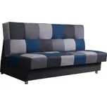 Rozkládací pohovka Alabama Růžová/šedá/černá