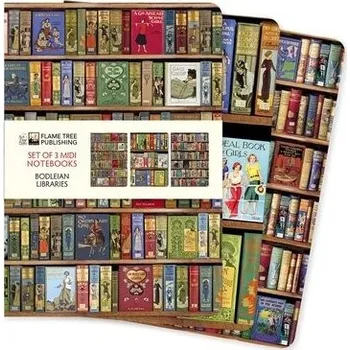 Cizojazyčná kniha Bodleian Libraries Set of 3 Midi Notebooks