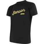 SENSOR COOLMAX FRESH PT LOGO pánské triko kr.rukáv černá velikost S