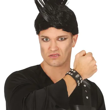 Oblečení a móda Guirca Kožený náramek s lebkou