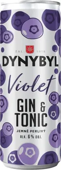 Míchaný nápoj Dynybyl Gin Violet & Tonic 6 % 0,25 l