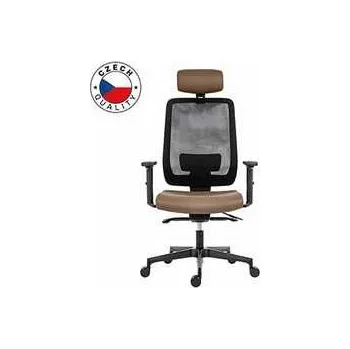 Powerton Kancelářské ergonomické křeslo Lucie, Béžové,rychlé dodání