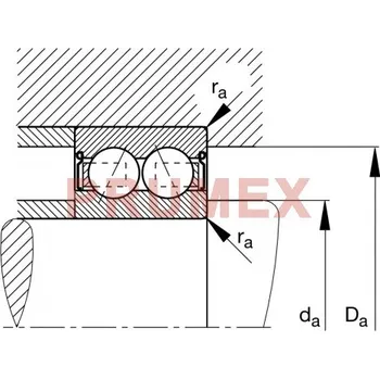 INA 3002-2RS-C3 kuličkové ložisko s kosoúhlým stykem