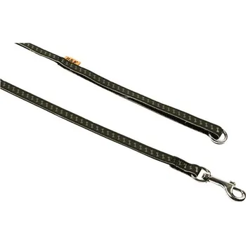 Vodítko pro psa Bafpet Popruhové vodítko "Reflexní kostičky" - Černá, 10mm × 120cm, 18202K