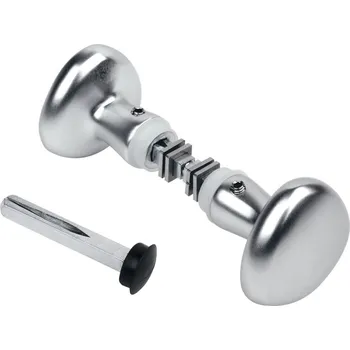 Dveřní kování LOCINOX ® Eloxovaná AL priama kľučka, pár, pevná/otočná/zaslepená