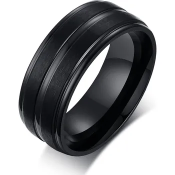 Prsten Prsten z chirurgické oceli s drážkou R-497B