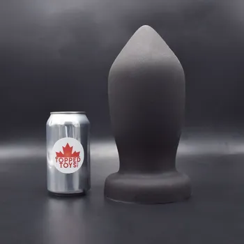 Anální kolík Topped Toys Deep Space 140 Obsidian, prémiový silikonový anální kolík 25 x 11,4 cm