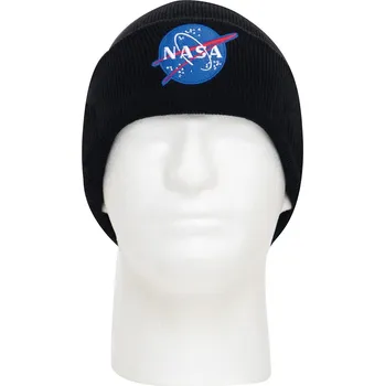 Čepice Čepice pletená NASA Deluxe ČERNÁ