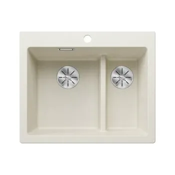 Granitový dřez Blanco PLEON 6 Split InFino Silgranit bílá soft - 527139 + ZÁRUKA 3 ROKY ZDARMA