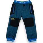 Kugo Chlapecké modré outdoorové kalhoty s gumou v pase a manžetami 02 Barva: Modrá, Velikost: 86