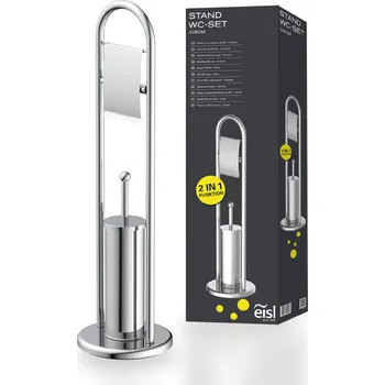 WC štětka EISL Stojan na papír WC štětka Chrom, 80 cm B
