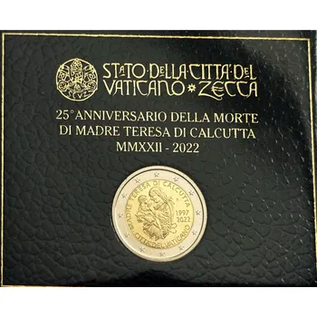 Vatican City (2022) Vatikán - 2 € - pamětní mince - Matka Tereza - blistr (BU)