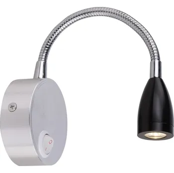 Nástěnné svítidlo CLX 21-43122 Nástěnná LED lampa k posteli ROMEO, 3W, teplá bílá, černá