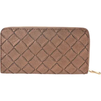 Peněženka Clayre & Eef, Holandsko Clayre & Eef - Peněženka hnědá se zapínáním na zip - 19*11 cm