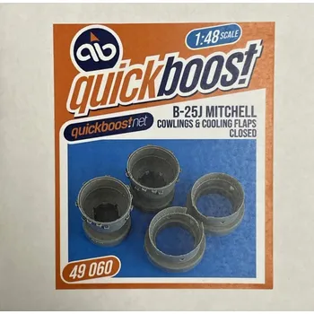 Plastikový model Quickboost 1/48 B-25J Mitchell cowlings&cooling flaps closed