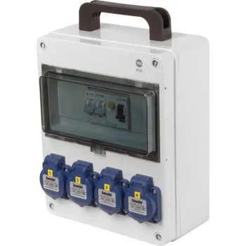 modulární přístroj a rozvaděč fb14305 - ZSF40000000.1 /5810 Zásuvková skříň IP54 jištěná s chráničem 25/2/003, přenosná