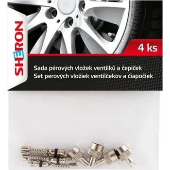 Sheron čepičky a sada pérových vložek ventilku 4ks