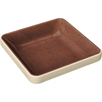 Playground Playground NARA miska hranatá 9x9 cm hnědá