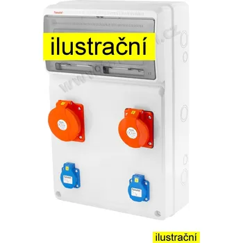 modulární přístroj a rozvaděč v445 - ZSF20002000.V /3952 Zásuvková skříň IP44 pouze vydrátovaná
