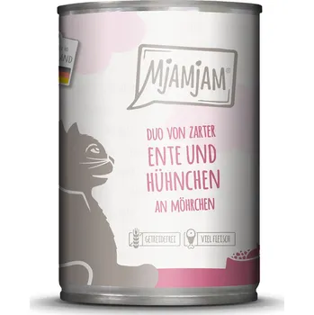Krmivo pro kočku MjAMjAM DUO kachna a kuře na mrkvičce 24× 400 g