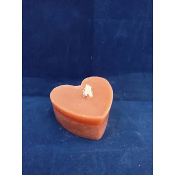 Svíčka Svíčka srdce hnědé